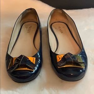 Patent leather Prada flats